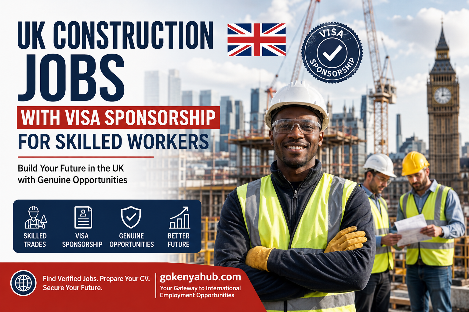 UK Construction Jobs with Visa Sponsorship for Skilled Workers