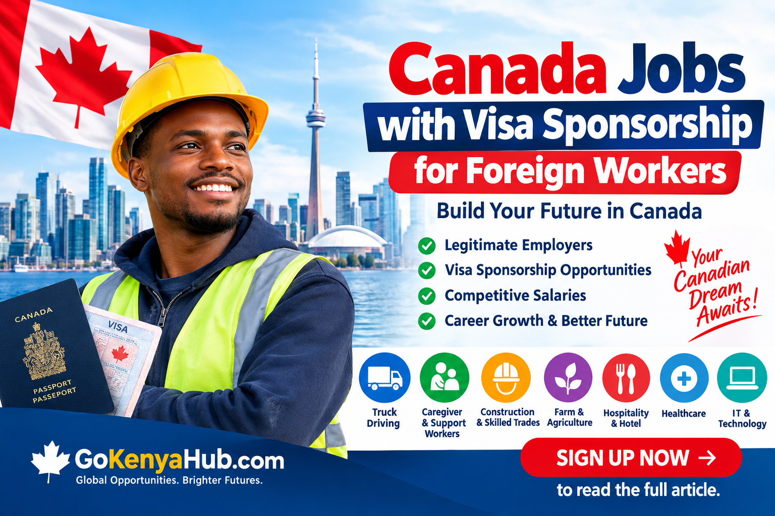 Canada Jobs with Visa Sponsorship for Foreign Workers